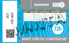 Budapest Public Transport 72 hour travel card